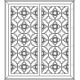 Векторный макет «Прямоугольный орнамент (134)»