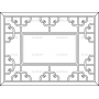 Векторный макет «Прямоугольный орнамент (136)»