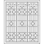 Векторный макет «Прямоугольный орнамент (137)»