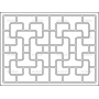 Векторный макет «Прямоугольный орнамент (140)»