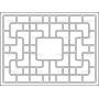 Векторный макет «Прямоугольный орнамент (141)»