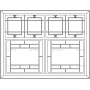 Векторный макет «Прямоугольный орнамент (145)»
