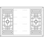 Векторный макет «Прямоугольный орнамент (146)»