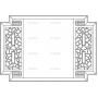Векторный макет «Прямоугольный орнамент (148)»