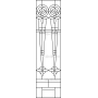 Векторный макет «Прямоугольный орнамент (207)»