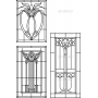 Векторный макет «Прямоугольный орнамент (238)»