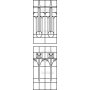 Векторный макет «Прямоугольный орнамент (261)»