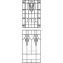 Векторный макет «Прямоугольный орнамент (263)»