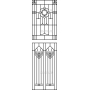 Векторный макет «Прямоугольный орнамент (266)»
