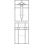 Векторный макет «Прямоугольный орнамент (284)»