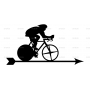 Векторный макет «Велосипедист»