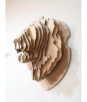 Голова африканского льва