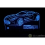 Векторный файл Автомобильная Акриловая 3d Лампа для лазерной резки