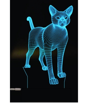 Векторная модель 3d-лампы Cat