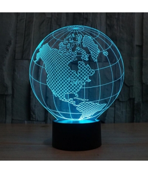 Глобус 3d Иллюзионная лампа