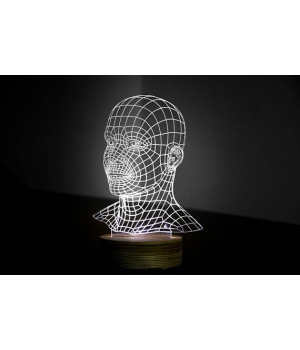 Акриловая лампа Head 3d illusion