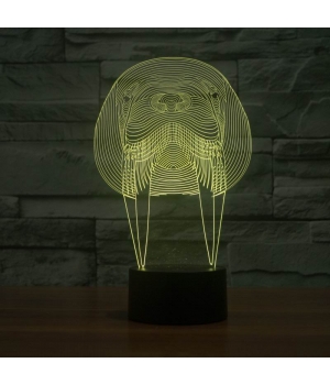 Векторная модель 3d-Лампы Моржового Животного