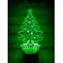 Векторный файл Рождественская Елка 3d Иллюзионная Лампа для лазерной резки