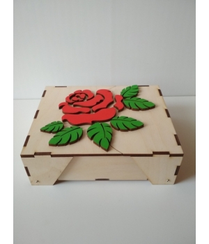 Коробка с розой