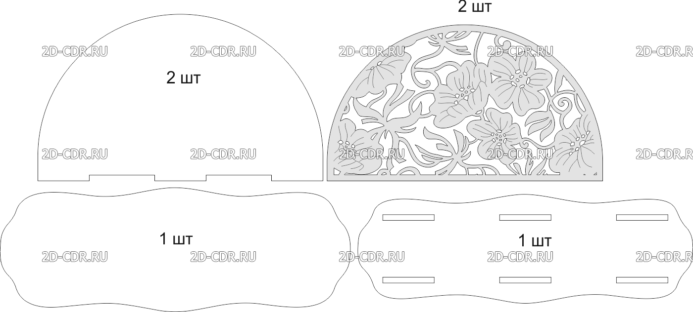 Салфетница из фанеры чертежи для лазерной резки