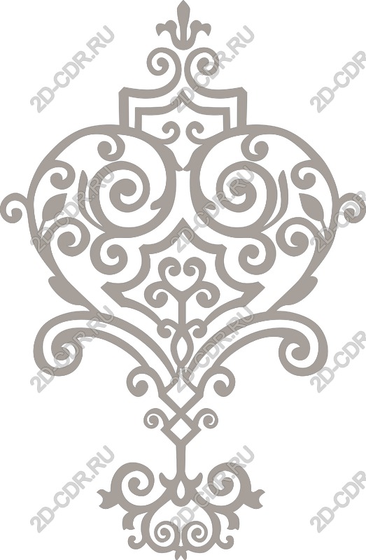 Elegant vector design in the shape of a heart