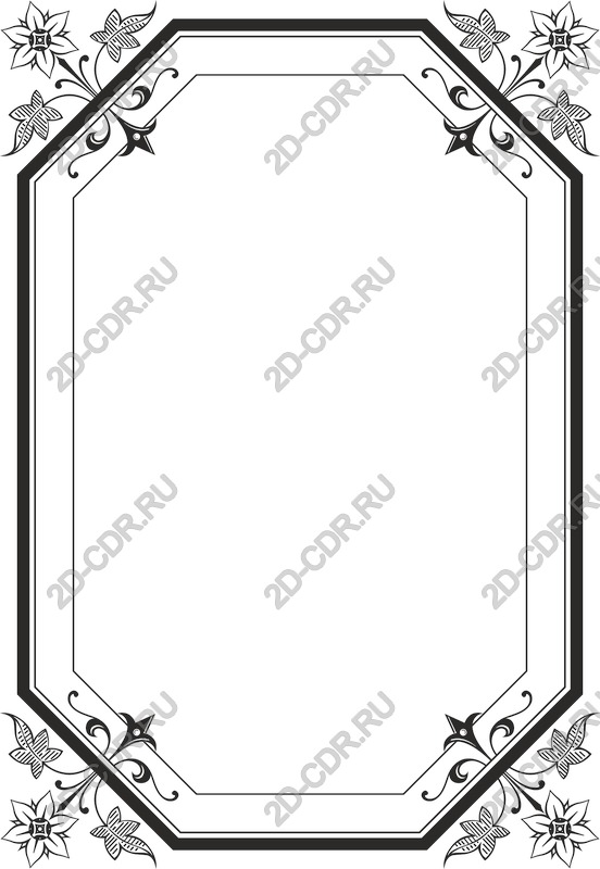 Elegant floral frame vector - Beautifully executed design in SVG and PNG