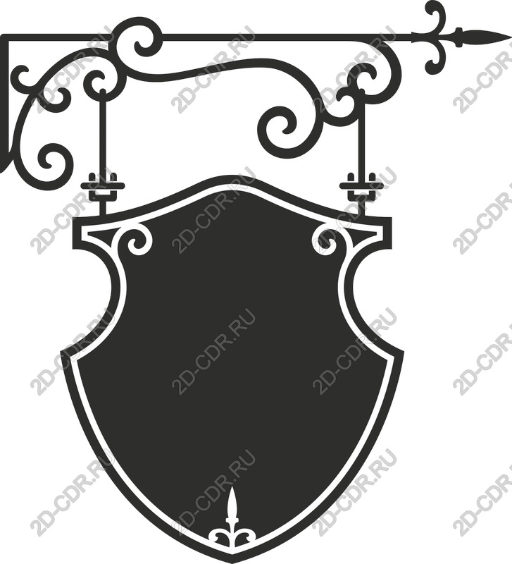 Elegant vector sign in vintage style