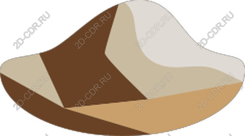 Abstract vector design in earth tones