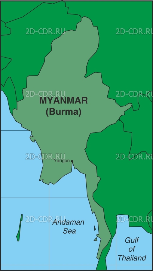Векторный клипарт «MYANMA2»