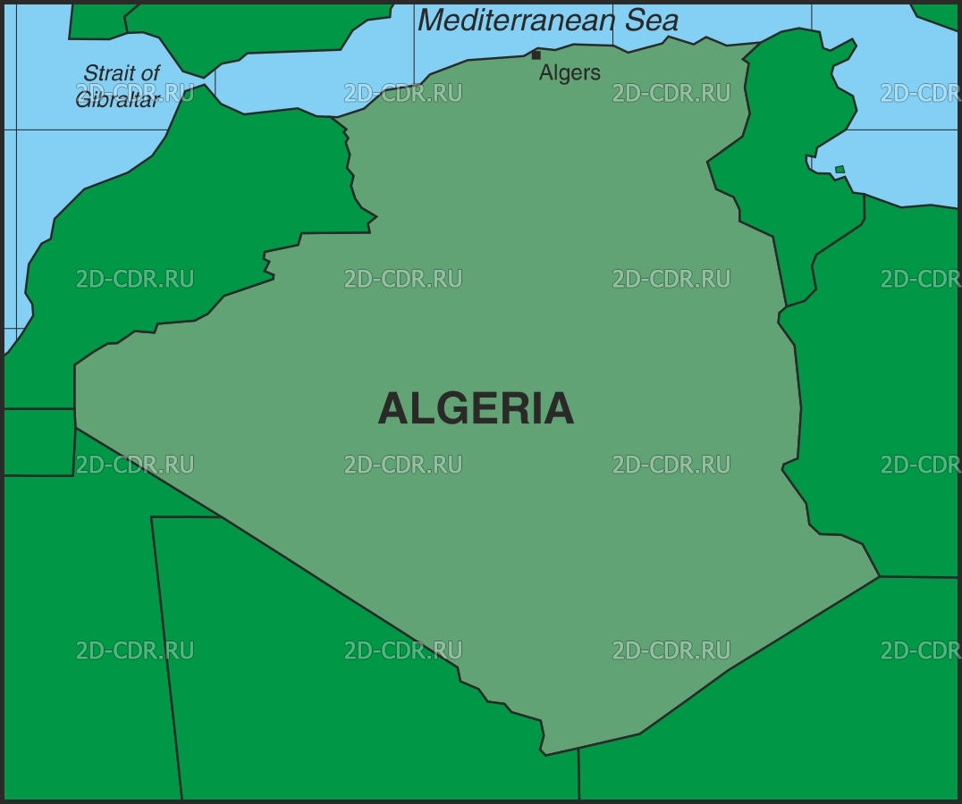 Векторный клипарт «ALGERIA3»