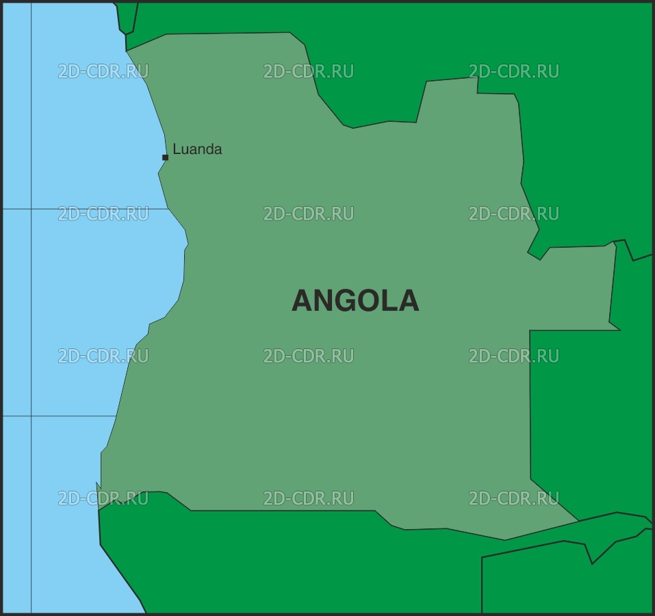 Векторный клипарт «ANGOLA»