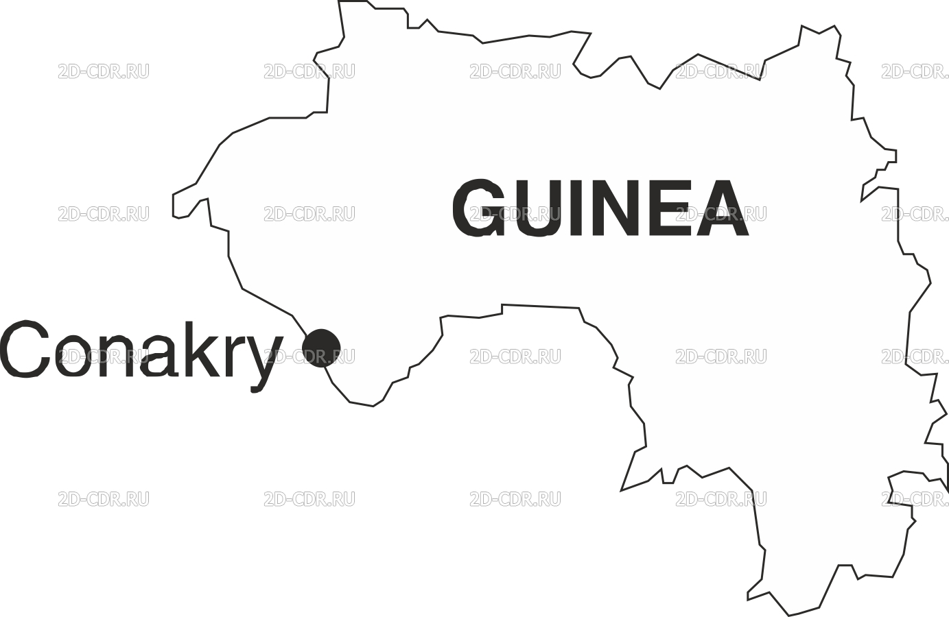 Векторный клипарт «GUINEA_T»