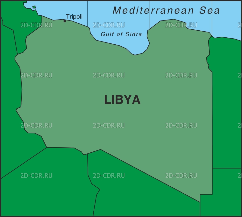 Векторный клипарт «LIBYA3»