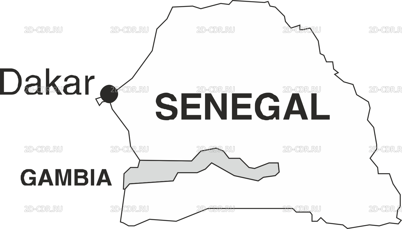 Векторный клипарт «SENEGA_T»