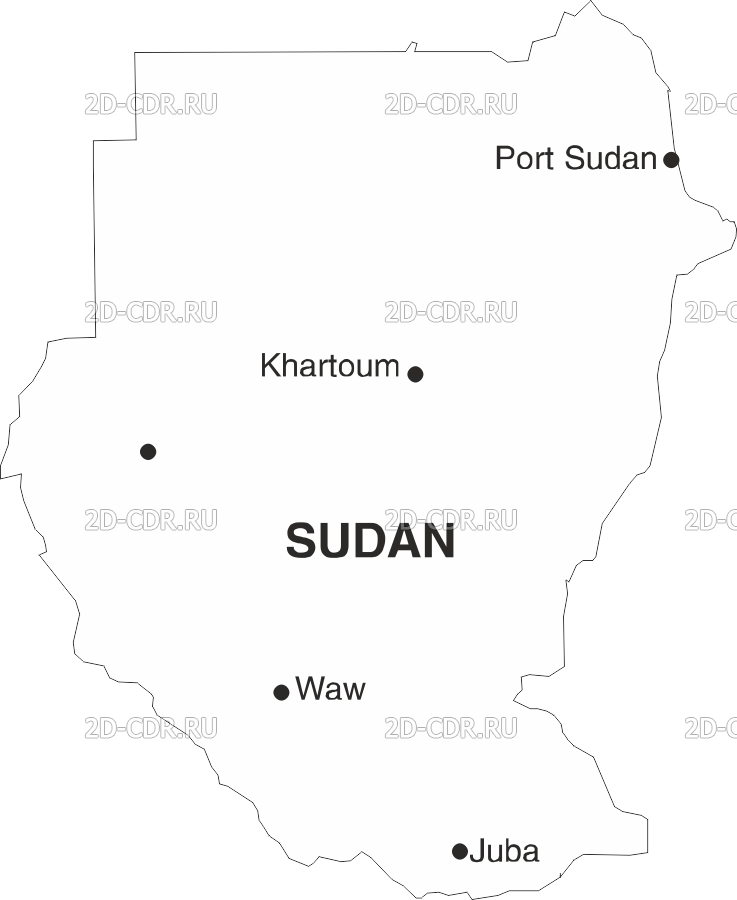 Векторный клипарт «SUDAN_T»