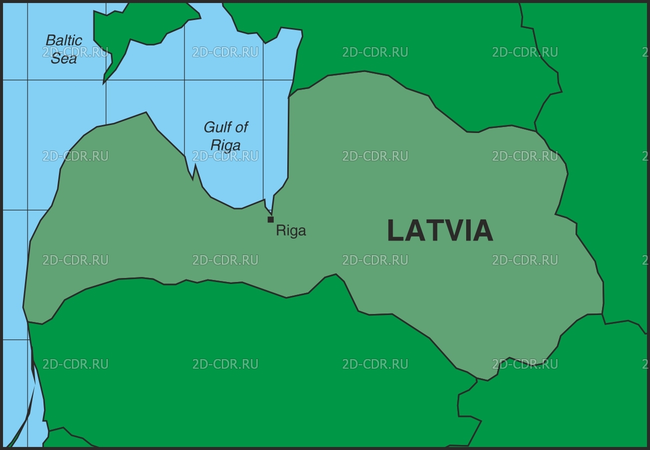 Векторный клипарт «LATVIA»