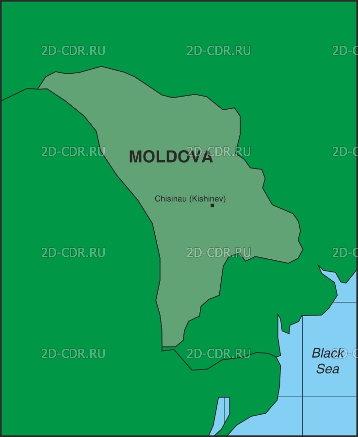 Векторный клипарт «MOLDOVA»