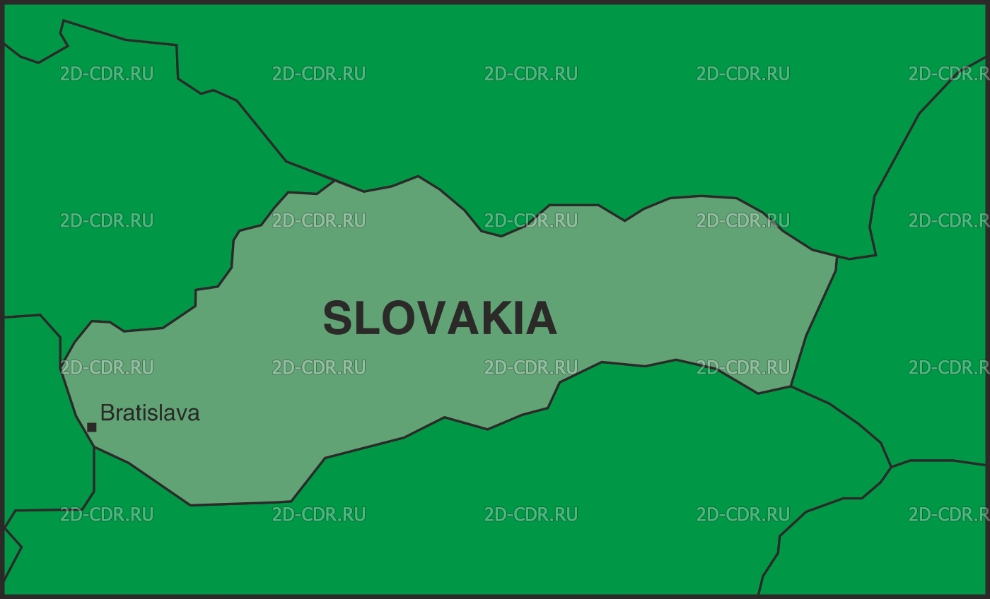 Векторный клипарт «SLOVAKIA»