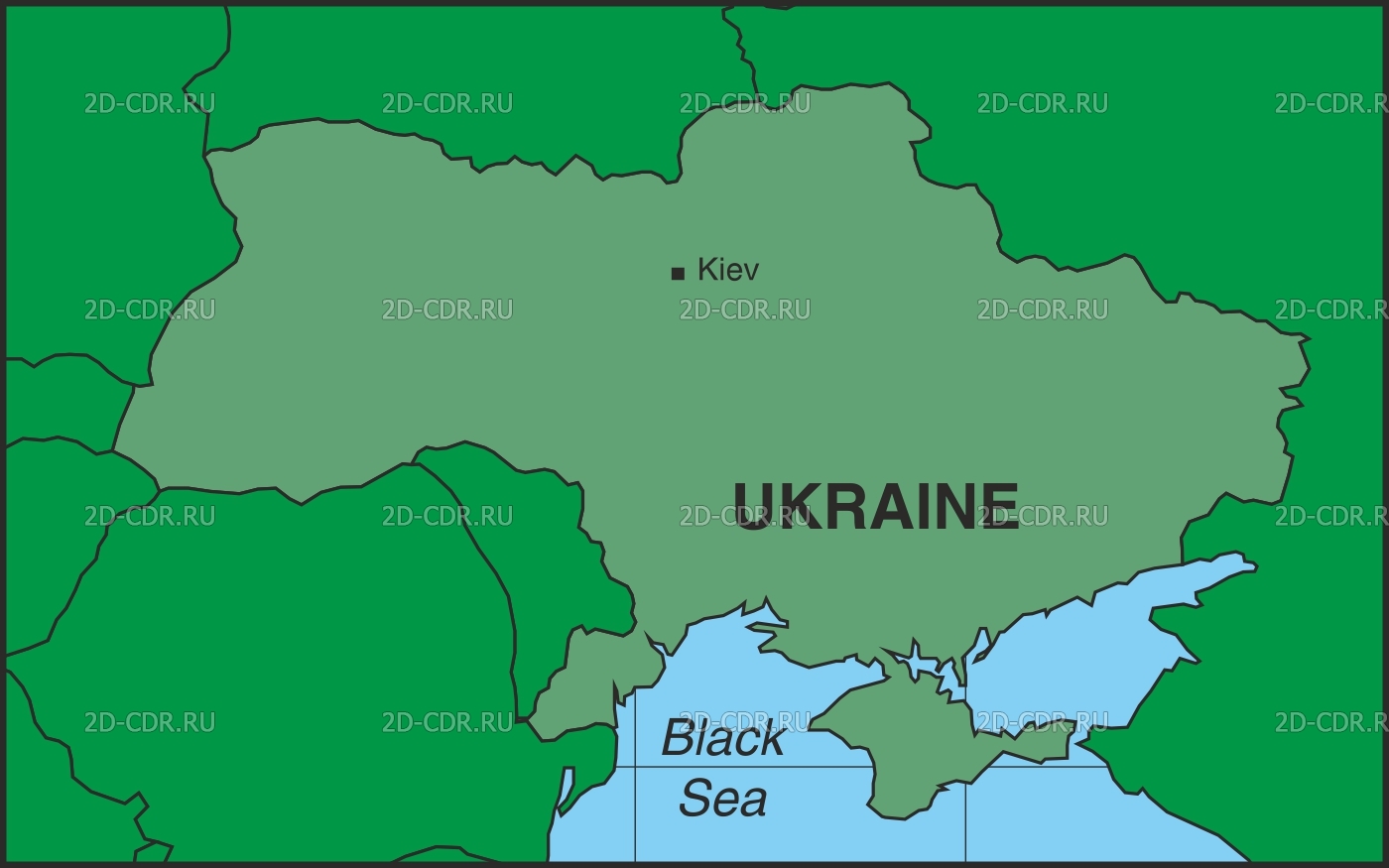 Векторный клипарт «UKRAIN»