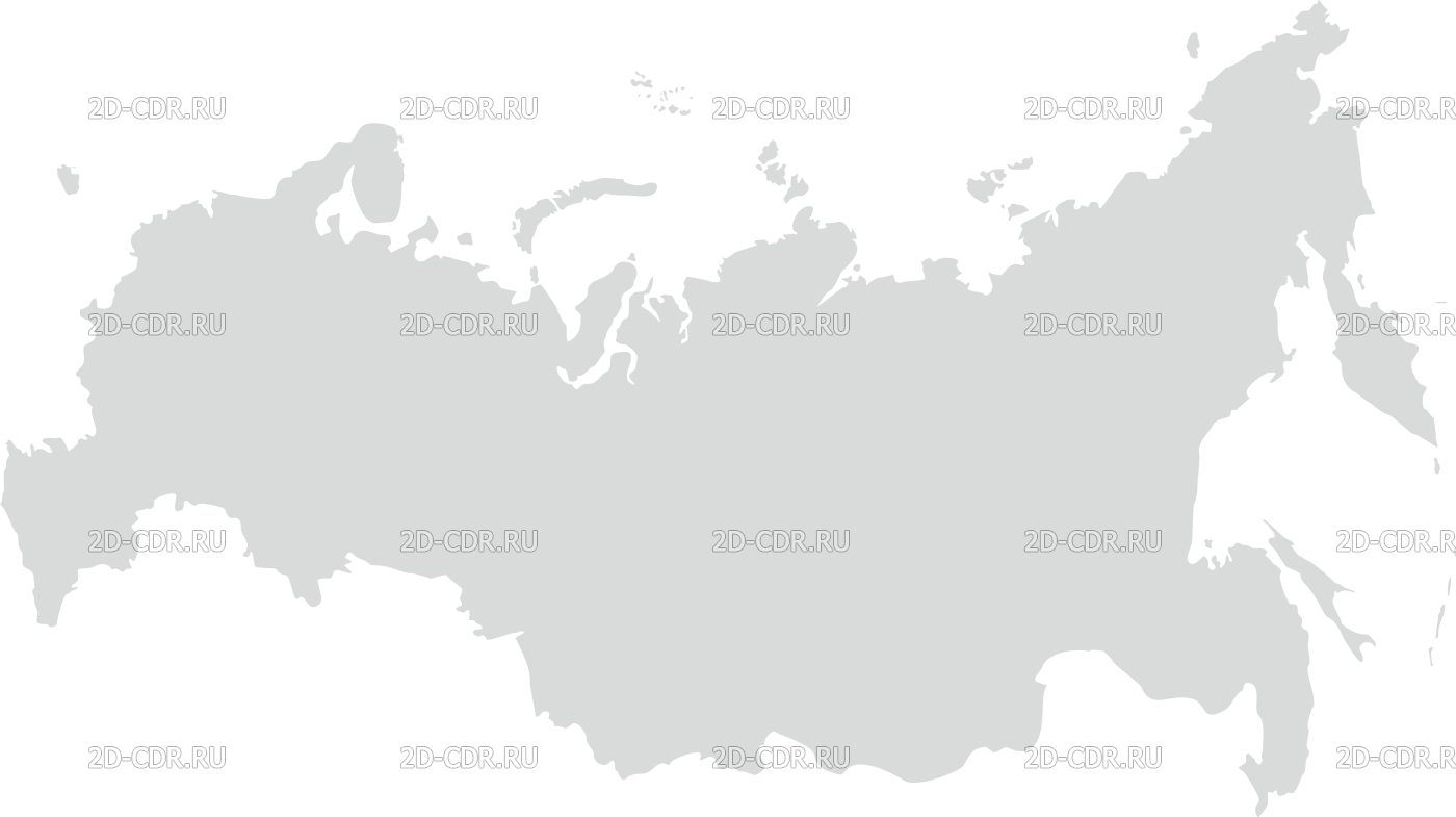 Векторный клипарт «Карта России (1)»