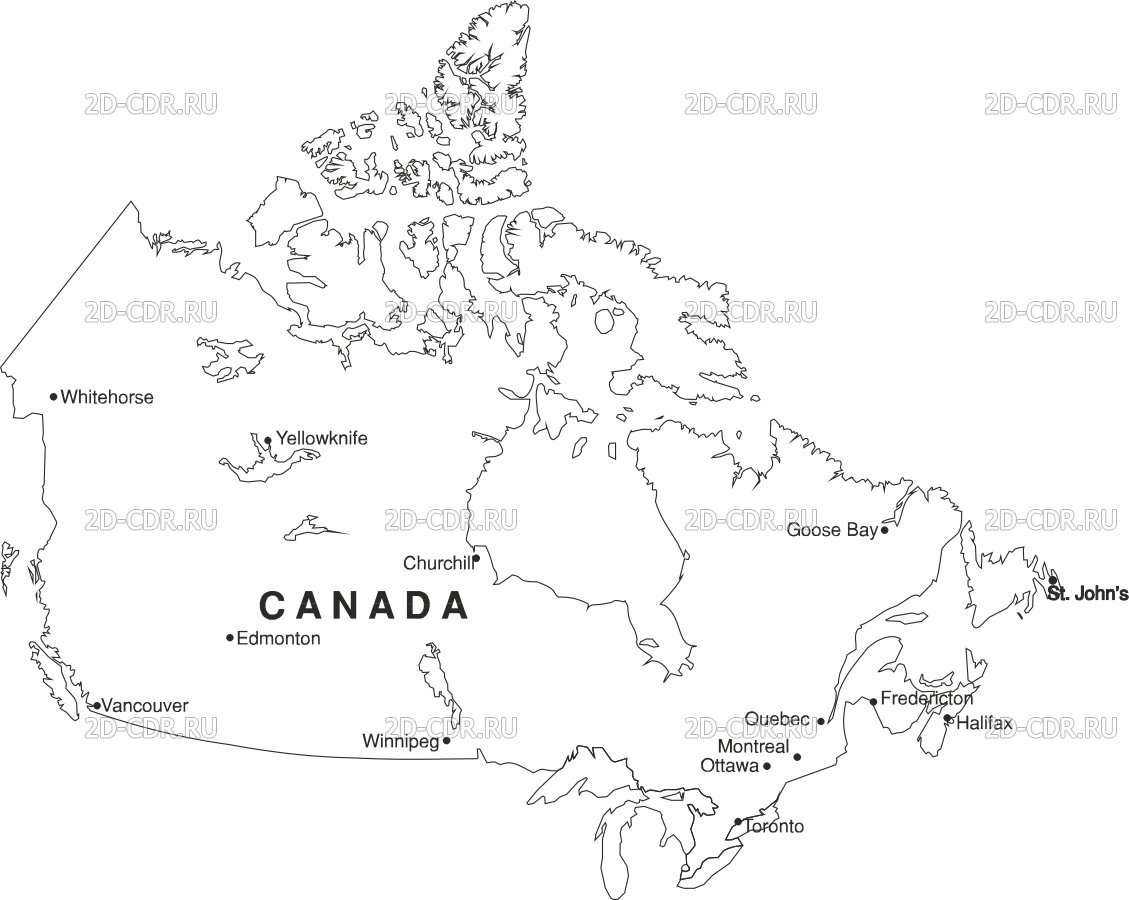 Векторный клипарт «CANADA_T»