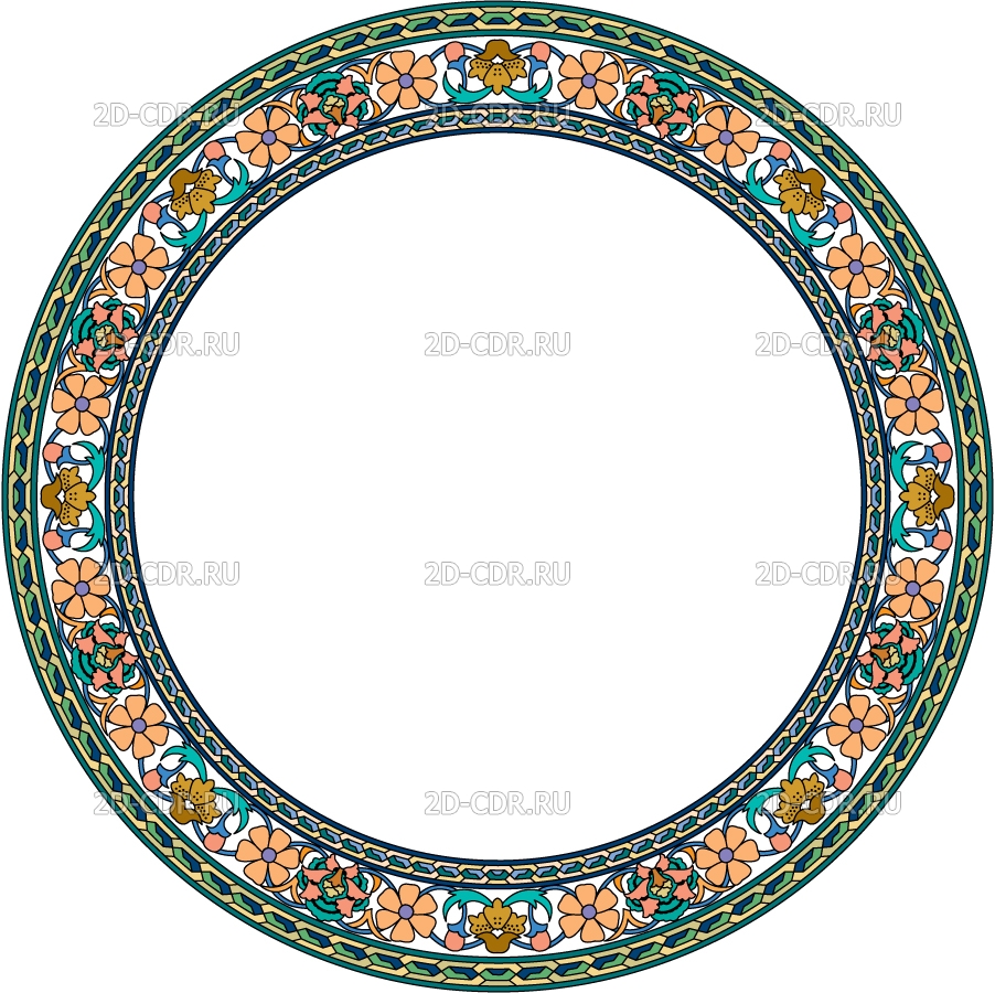 Рамка узбекская круглая