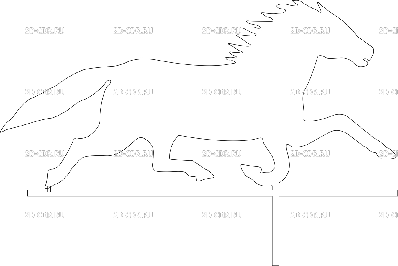 Векторный макет «Лошадь»
